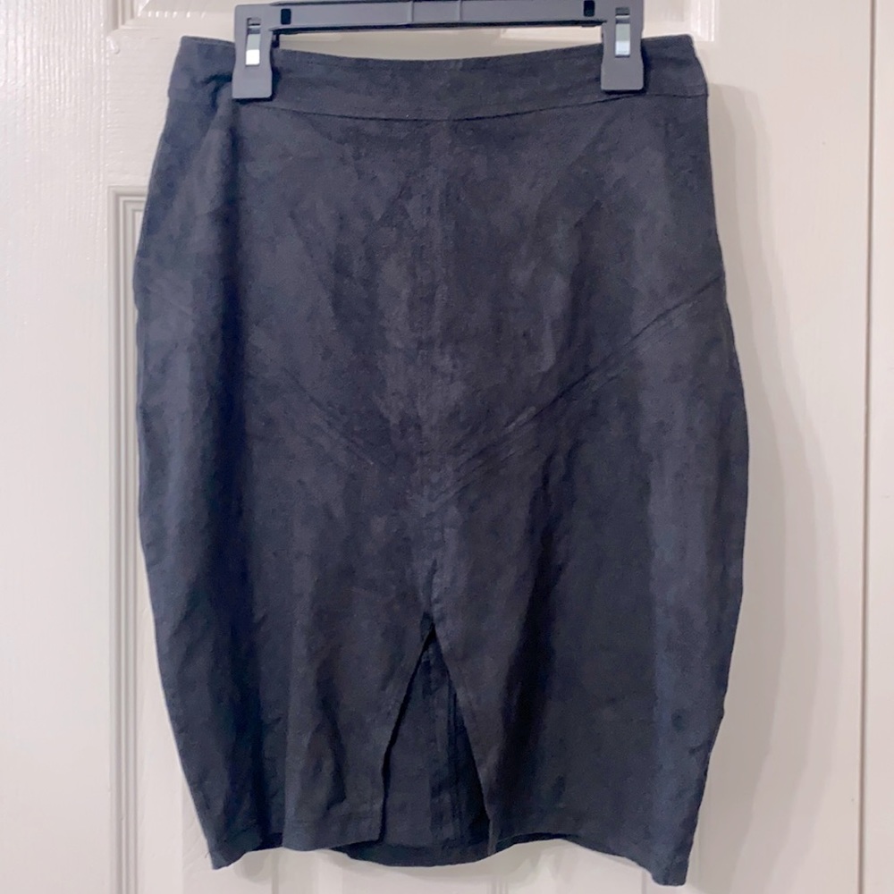 Black Suede Skirt